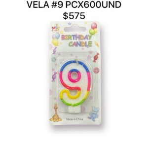 VELA DE CUMPLEANOS PH-LQ03-9 *600UND - Image 1