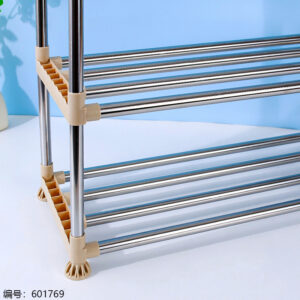 19-Tube 4-Tier Thickened Plastic Shoe Rack - Image 3