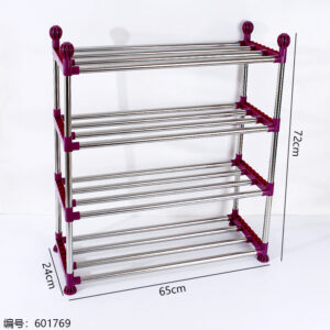 19-Tube 4-Tier Thickened Plastic Shoe Rack - Image 4