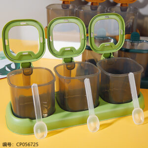 433 Three -compartment Seasoning Container - Image 4