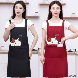6728 Smiling Lucky Cat Apron (1*10) - Image 3