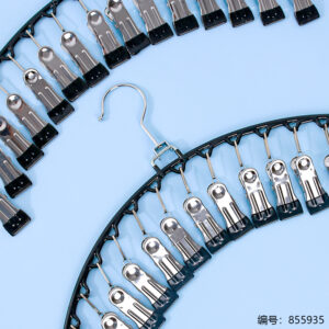 0018 Rotating Head 40cm Plastic-Coated Curved Sock Clips 15 Clips - Image 3