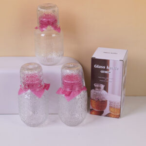 Glass Kettle & Cup Set 500ml (with Color Box) - Image 1