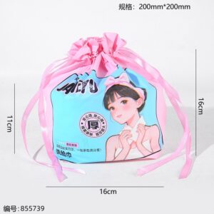 2208 Pink Roll Face Towel (260g) - Image 3