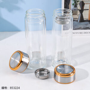 643 Medium Size Iron Base Glass Cup 300ml - Image 2