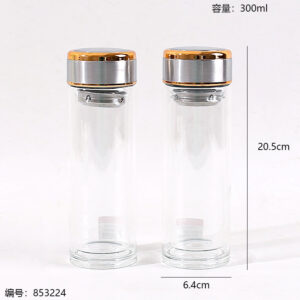 643 Medium Size Iron Base Glass Cup 300ml - Image 3