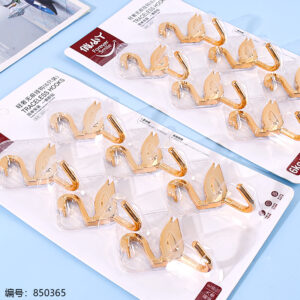 Golden Swan Adhesive Hooks 6pcs 9318 - Image 2