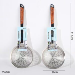 1822-16# Punch Hole Wooden Handle Strainer (1*10) - Image 3
