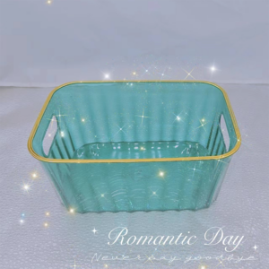 Boutique PET golden rim storage bin-4055-1 - Image 1