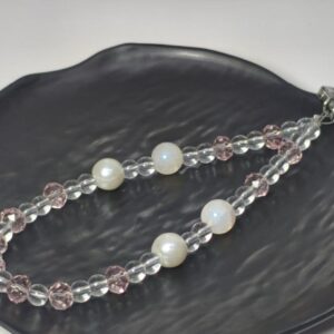 Pink Bead Keychain - 2 - Image 1