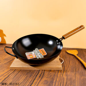 34 Flat Bottom Ceramic Non-Stick Pan / With Handles - Image 1
