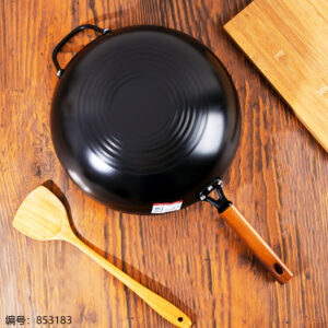 34 Flat Bottom Ceramic Non-Stick Pan / With Handles - Image 2