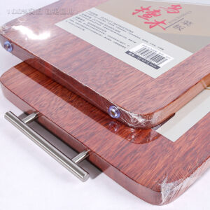 45*32 Ebony Wood Patchwork Chopping Board - Image 2