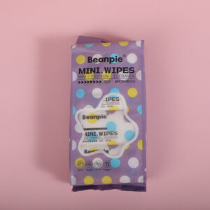 Mini 8-Pack Purple Wet Wipes 64pcs - Image 1
