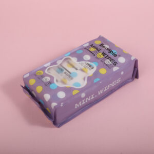 Mini 8-Pack Purple Wet Wipes 64pcs - Image 2