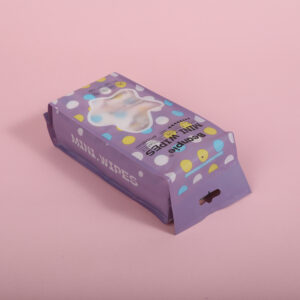 Mini 8-Pack Purple Wet Wipes 64pcs - Image 3