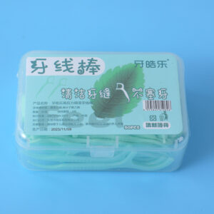 Fresh mint dental floss pick 50pcs - Image 1