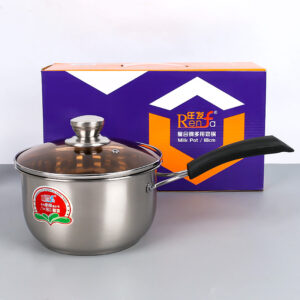 Renfa 18cm Composite Steel Single-Handle Milk Pan - Image 1