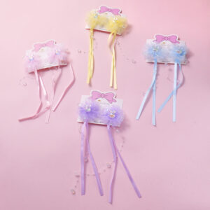 Purple Tulle Medium Hair Clip - Image 1