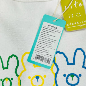 Vest type canvas bag / Duoduo rabbit series coated shopping bag - Image 5