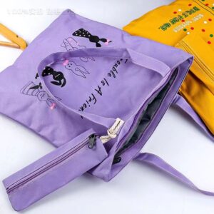Canvas bag with pencil case - Image 3