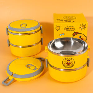 Duck double layer bento lunch box - Image 2