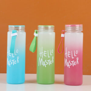 Colourful glass bottle 480ml - Image 1