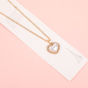 Pearl Heart Fashion Necklace - Image 3