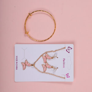 Lifelike Design Necklace, Stud Earrings and Bracelet Set - Image 2