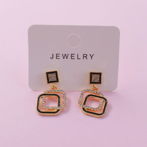 Irregular Square Earrings - Image 1