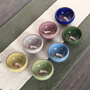 Ice cracked 8-color fish cup 50ml - Image 1