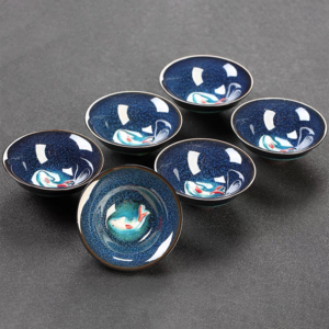 Fish pattern tea cup 50ml - Image 1