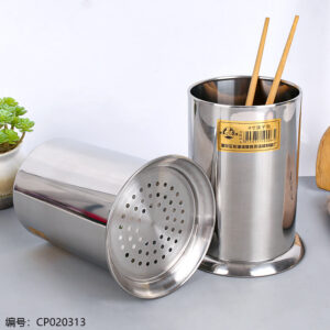 4" Sanded Stainless Steel Chopstick Cage 102 - Image 2