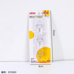 Transparent Adhesive Hooks 3pcs 0317 - Image 3