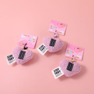 Purple Heart Plush Charm - Image 1
