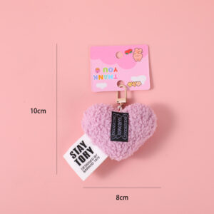 Purple Heart Plush Charm - Image 2