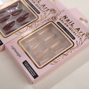 Solid Color Press On Nails - 12pcs - Image 3