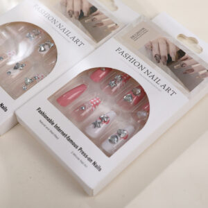 Medium-Long T-shaped Press On Nails - 12pcs - Image 3