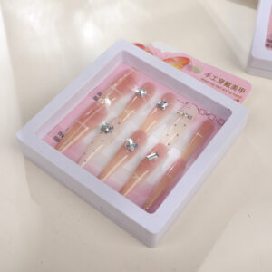 Colored Drawing Press On Nails - 10pcs - Image 3