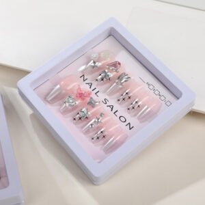 Intricate Design Press On Nails - 12pcs - Image 3