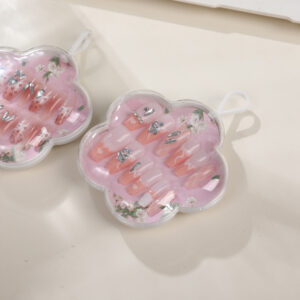 Pink Tone Press On Nails - 12pcs - Image 3