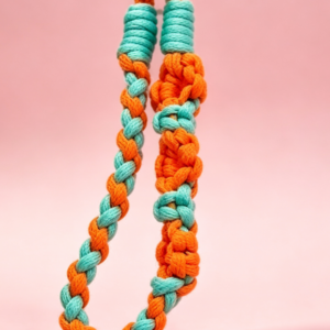 Hand-Woven Chrysanthemum Pendant Keychain - Image 1