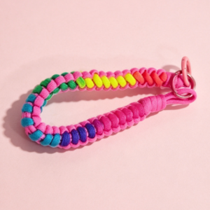 Hand-Woven Snake Knot Pendant Keychain - Image 1