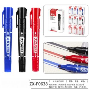 Red Large Double-ended Box Cutter Marker ZX-F0638 - Image 1