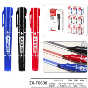 Black Large Double-ended Box Cutter Marker ZX-F0638 - Image 1