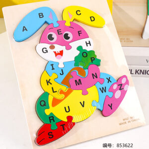 901/988 Animal Traffic Alphabet Puzzle Toy - Image 3