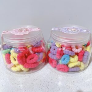 Colorful Big Belly Cup Flower Tooth Towel Hair Tie - Image 1