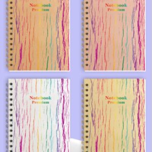 A6 Color Pattern Spiral Notebook - 80950-2 - Image 1