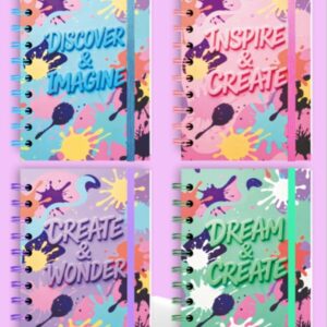 A6 Painted Spiral Notebook - 80850-7 - Image 1