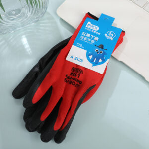 32g Red & Black Nitrile Gloves - A-3123 - Image 1